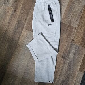 Nike Light Gray Joggers with Zip Pocket